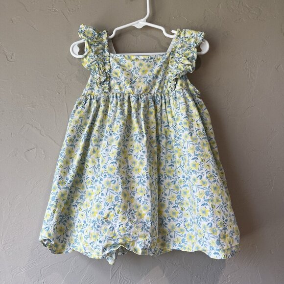 Tommy Bahama Other - tommy bahama Girls 5 Dress Ditsy Floral Sundress Summer Babydoll Blue Yellow